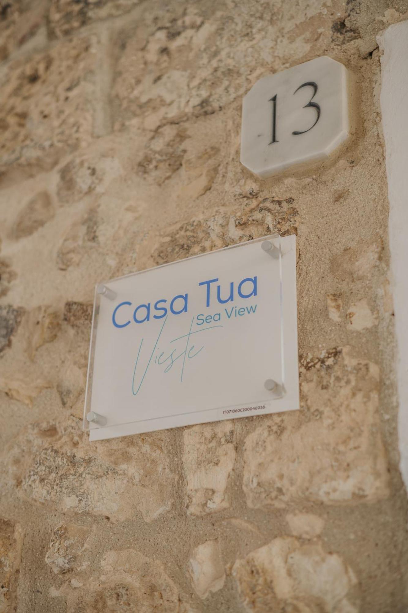 Вілла Casa Tua - Sea View Chianca В'єсте Екстер'єр фото